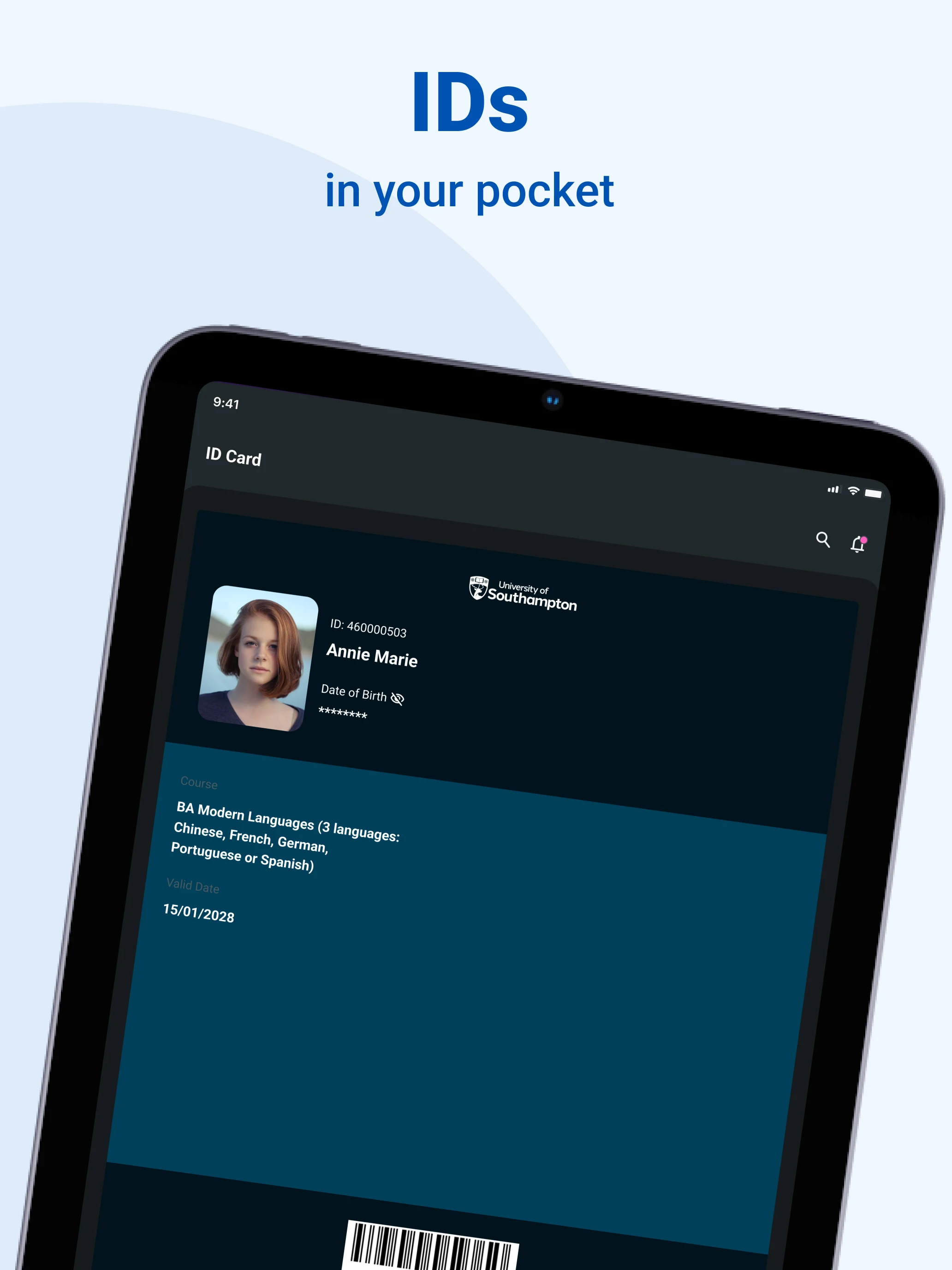 MySouthampton screenshot